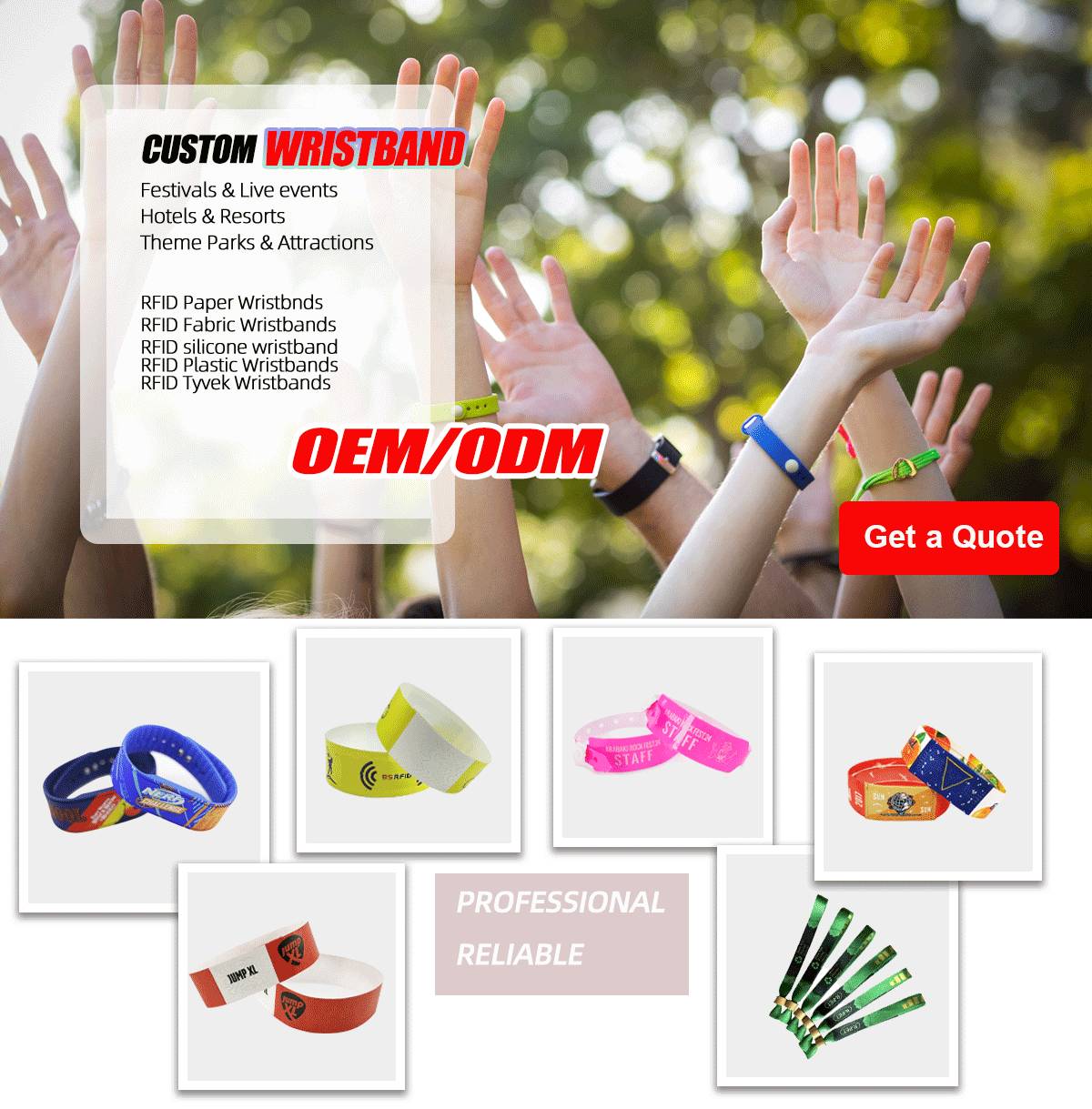 RFID PVC wristband